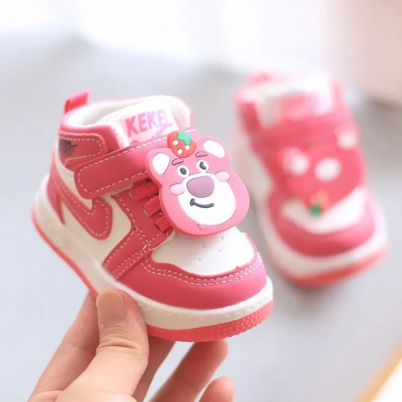 Boots Baby Girls Sneakers Board Shoes Cartoon Prints Soft Bottom Non-slip Children Casual Walking Shoes Boy Kids Children Shoes