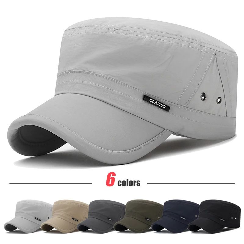 Novas Boinas Masculinas e Femininas com Furos de Ventilação nos Bonés de Cadete da Academia Militar Chapéu de Sol Esportivo Casual Clássico Moderno para Atividades ao Ar Livre