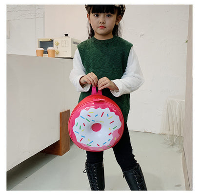 Cartoon Kids Backpack Cute Donut Eggshell Bag Fun Kindergarten Kids Backpack Boys Girls Backpack