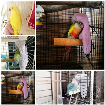 Rede de Pássaros de Pelúcia Macia, Inverno, À Prova de Vento, Gaiola de Pássaros, Cama Suspensa para Papagaios, Caverna de Periquitos, Tenda Esconderijo, Suprimentos para Pássaros de Estimação