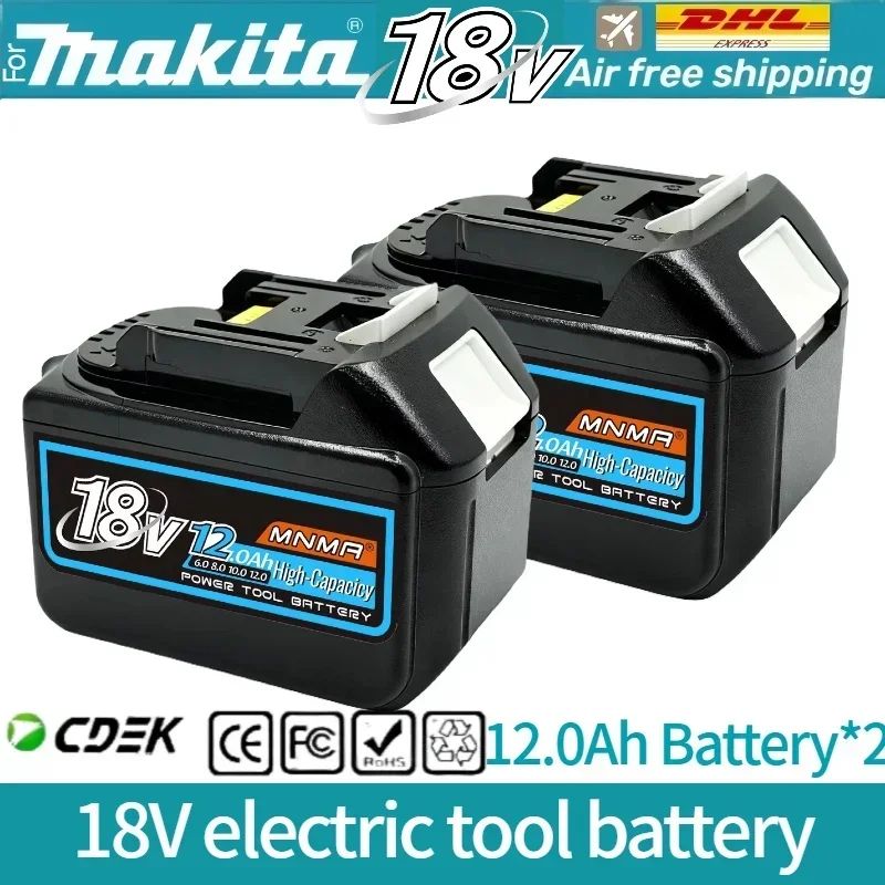 6AH 8AH 10AH 12AH Para bateria Makita 18V Ferramentas Elétricas Substituição Li-ion LXT BL1840 BL1850 para chave de fenda 18V com BMS