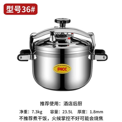 Panela de Pressão Extra Grande Panela de Pressão Comercial Espessa de Aço Inoxidável Utensílios de Cozinha Elétricos Bar de Jantar Casa Jardim