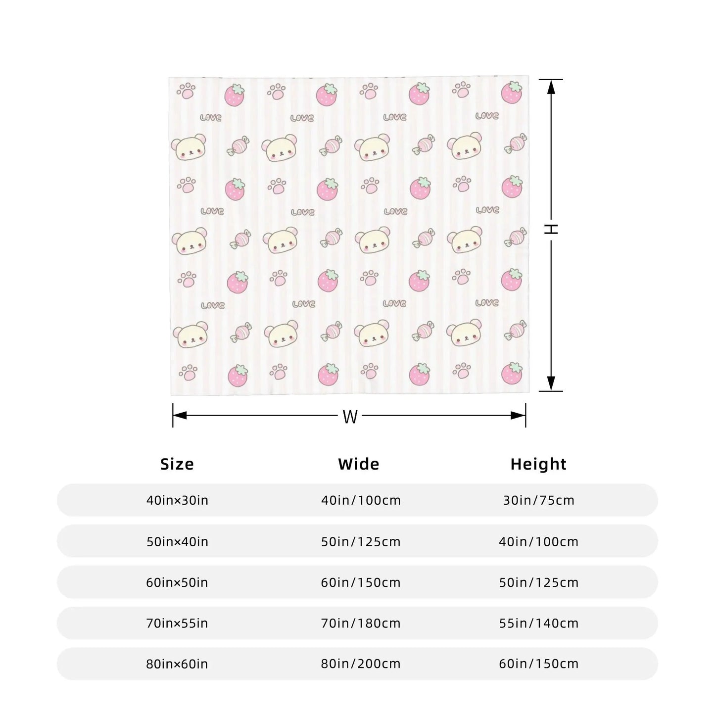 Rilakkuma  Korilakkuma Tea Time Flannel Throw Blanket  Super Warm Plush Quilt for Bedding  Couch