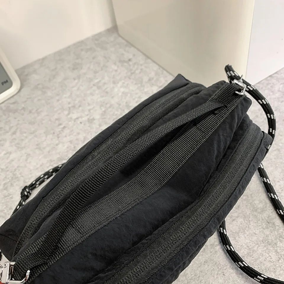 Unisex Camp Messenger Bag Large Capacity Shoulder Bag for Men Women Durable Nylon Hiking Travel Backpack