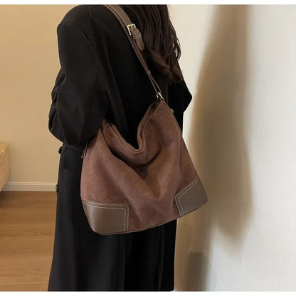 Shoulder Bags Trendy Women's Soft PU Shoulder Bags Solid Color Ladies Casual Style Spring Handbag Big Handbags Crossbody Bags