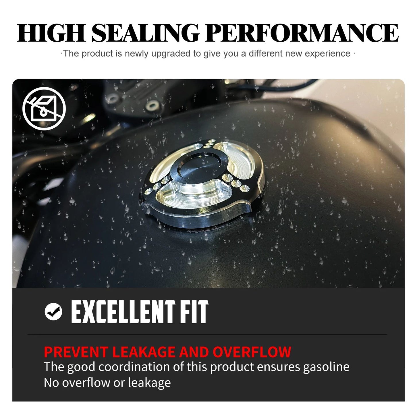 Tampa de combustível/óleo cromada preta para motocicleta Harley Sportster 883 1200 XL XR Iron Dyna Touring Softail FLHR