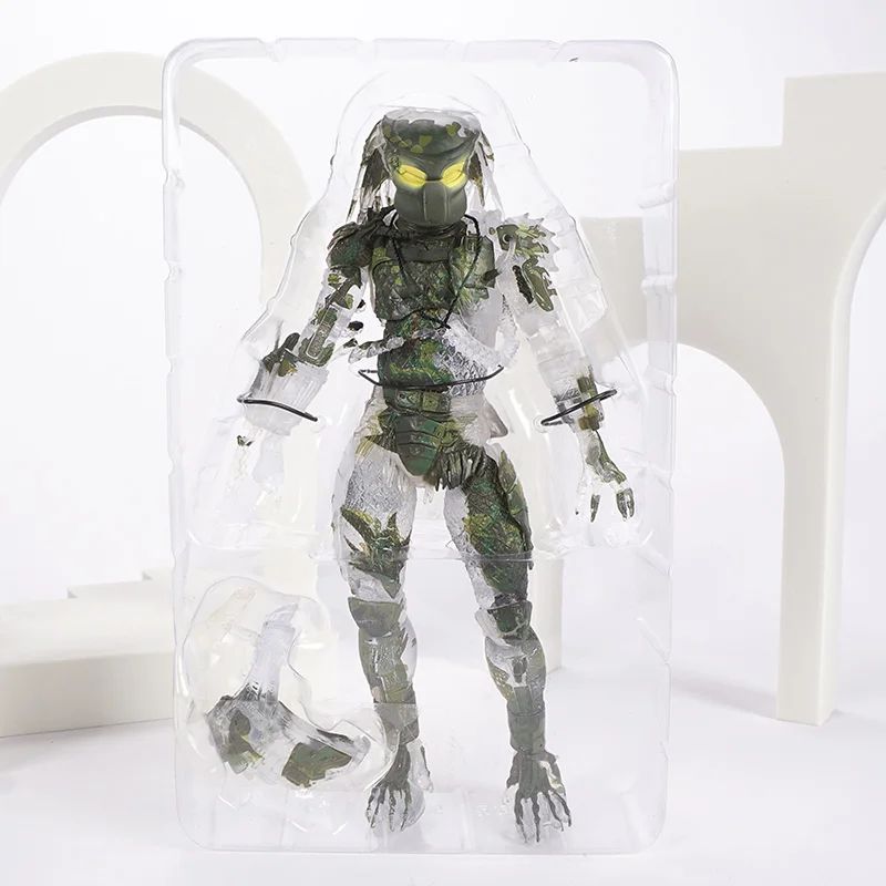 Filme Clássico NECA Ultimate Series Predador 7" Caçador da Selva vs Ovos Alienígenas PVC Boneco Articulado Colecionável