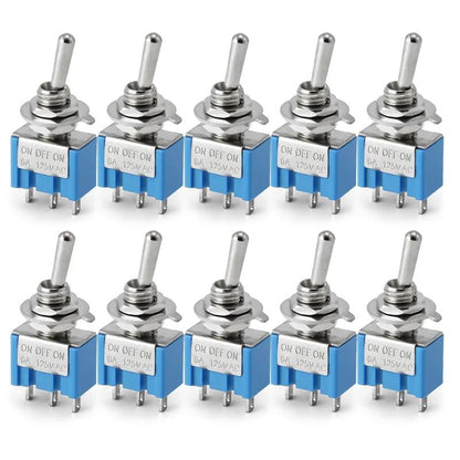 10PCS Toggle Switches Mini 3Pin 6Pin ON-ON/ON-OFF-ON Power Button Switch Car MTS-102 MTS-103 MTS-202 MTS-203
