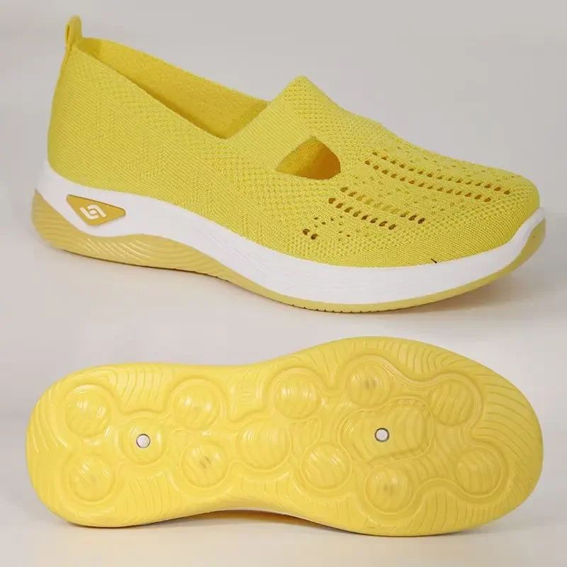 Orthopedic Shoes for Women Walking Shoes Slip On Arch Support Memory Foam Breathable Sneakers Summer Comfortable Casual Trainers