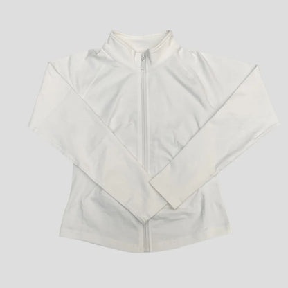 Oner Active Women's Comprehensive Training Jacket Yoga Jacket Gym Jacket Long Sleeve Zipper Tight Plastic Waistband Daily Jacket