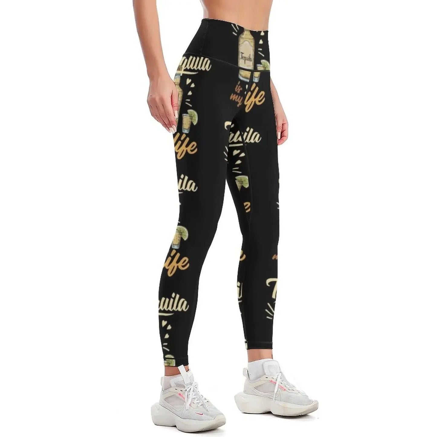 Tequila is my Life Leggings Women's sportswear sports for push up legging pants raises butt Fitness woman Womens Leggings