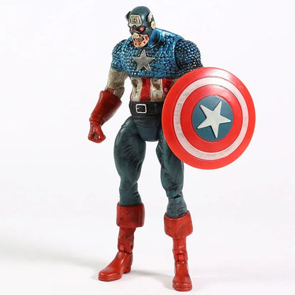 Marvel Legends Zumbi Capitão América Homem-Aranha Hulk Boneco de Ação Série Super Heróis E Se Houver Zumbis