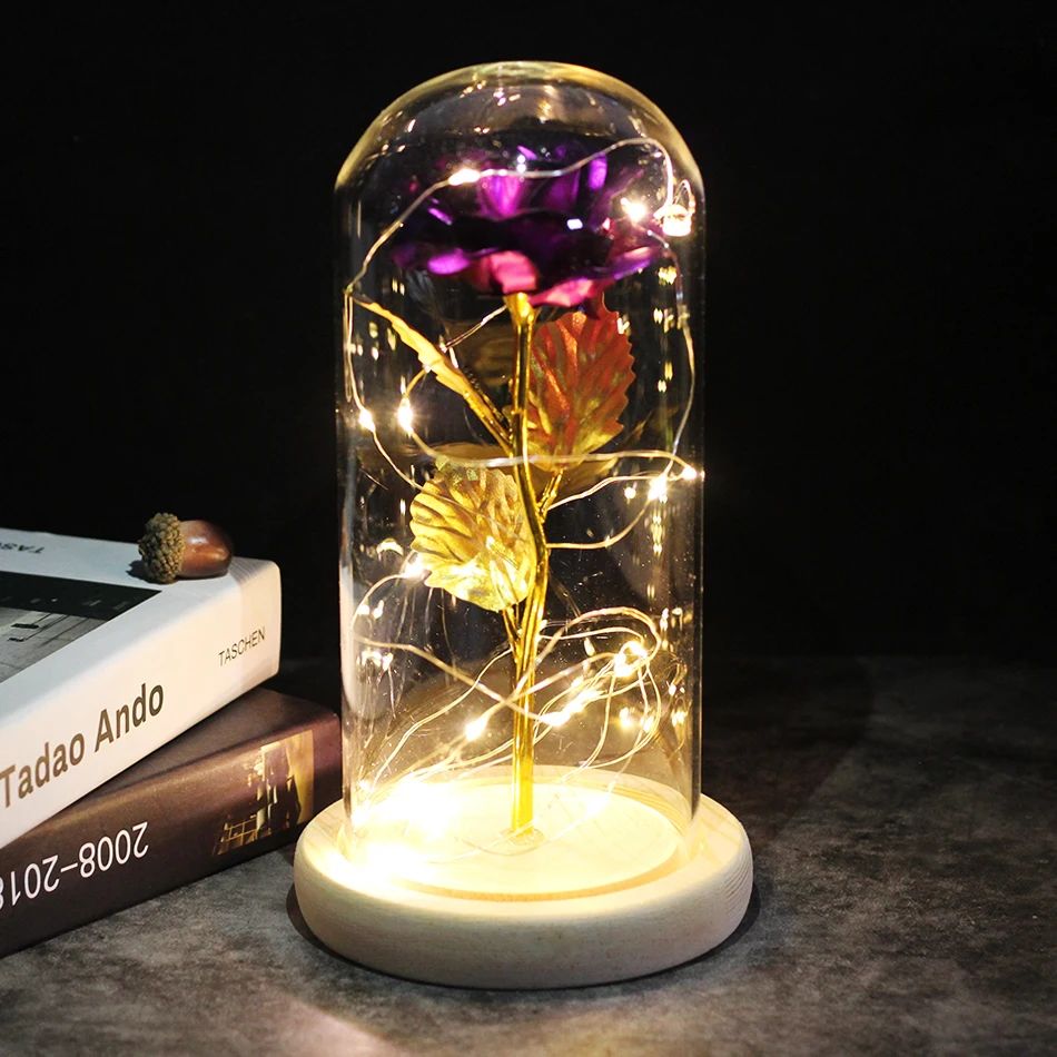 2026 Drop shipping Galaxy Rose Artificial Flowers Beauty and the Beast Rose Wedding Decor Creative Valentine's Day Mother's Gift