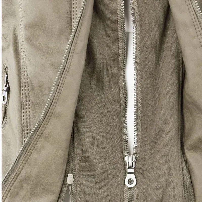 Gothic Faux Leather Jacket Women Coat 2025 Hoodies Winter Autumn Motorcycle Jacket Black Outerwear Leather PU Basic Jacket Coat