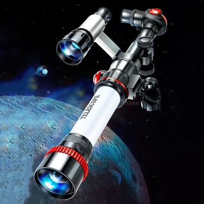 Telescópio Astronômico Profissional Monocular Potente HD Portátil para Observação da Lua, Espaço e Planetas - Presente para Crianças