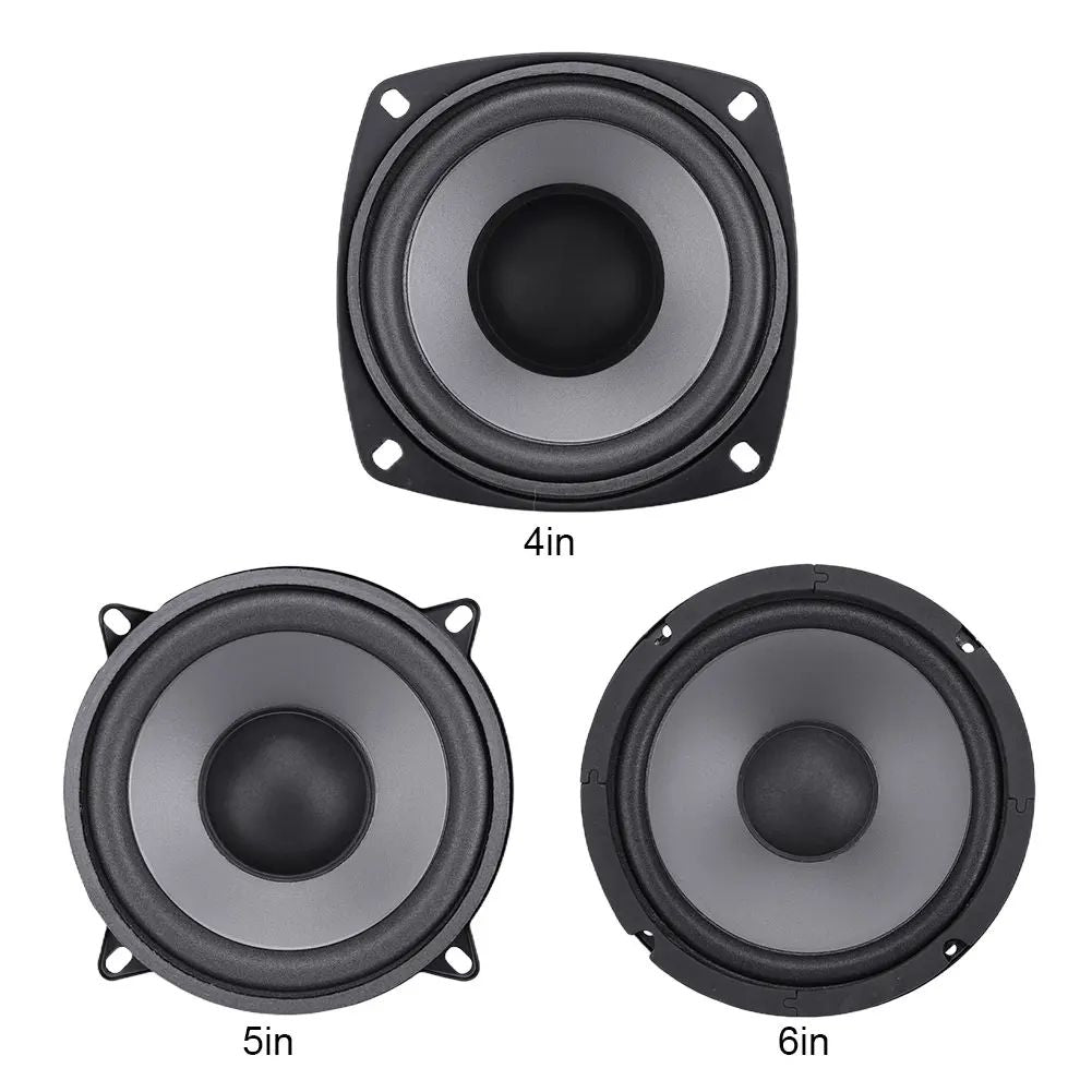 1PCS Alto-falante Coaxial HiFi de Carro 2 Vias 4/5/6,5 Polegadas Porta Veicular Áudio Automotivo Música Estéreo Subwoofer Alto-falantes de Frequência de Alcance Total