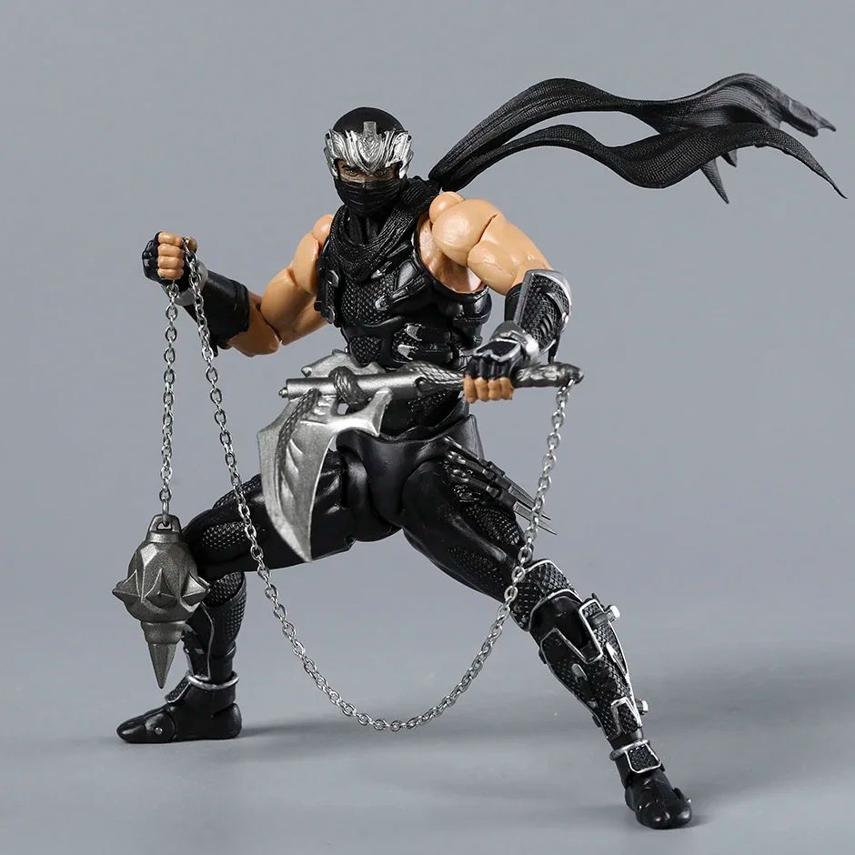 Revoltech Ryu Hayabusa Boneco de Ação PVC Modelo Ornamento Brinquedo Coleção Presente