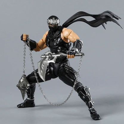 Revoltech Ryu Hayabusa Boneco de Ação PVC Modelo Ornamento Brinquedo Coleção Presente