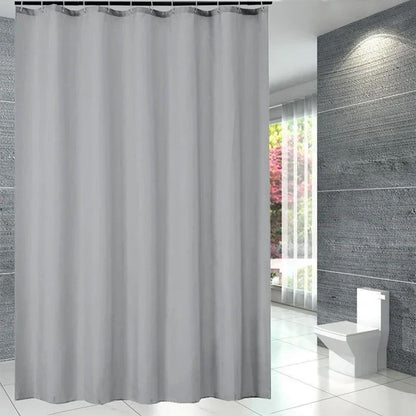 Cortina de Chuveiro Transparente Forro Plástico de Chuveiro PEVA 180x180CM Cortinas de Chuveiro Leves à Prova D'água para Banheiro com Ímãs e Ganchos