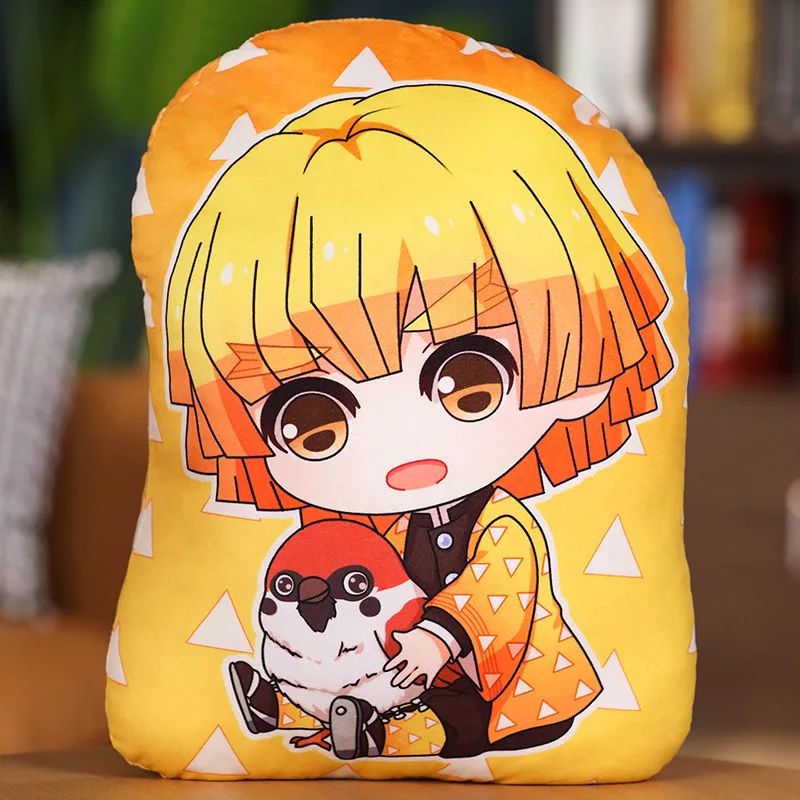 Kimetsu No Yaiba Plush Stuffed Pillows Demon Slayer Dakimakura Cute Anime Throw Pillow Kawaii Dolls Tanjirou Nezuko Back Cushion