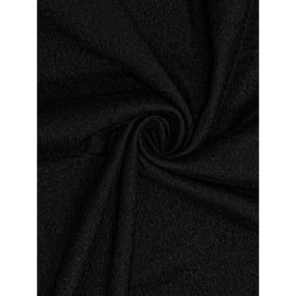 Plus Size 1XL-5XL Women's Fashion High-Waisted Tennis Skirt with Pockets  Ladies Casual Elegant Solid Black Skirt