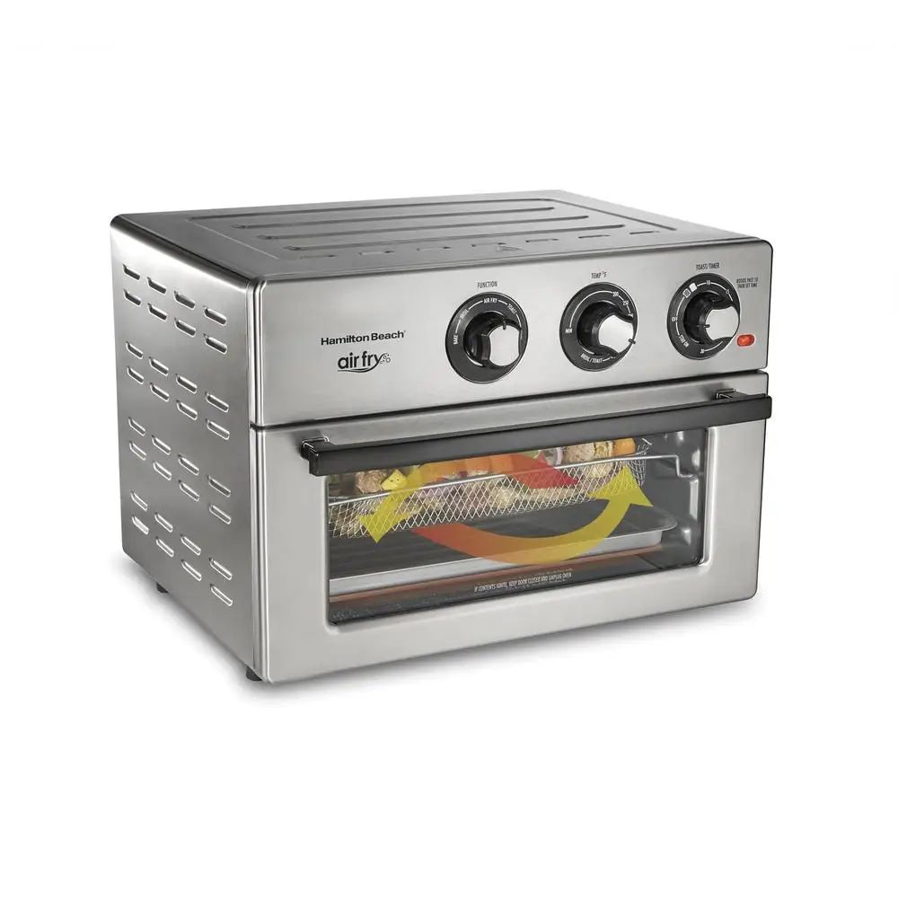 Toaster Oven Air Fryer Combo 1800W 6 Cooking Modes Bake Broil Toast Convection Fits 12 Pizza Multi-functional Kitchen Appliance