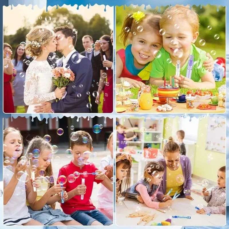50/10PCS Snowflake Bubble Tube Clear Empty Bubbles Soap Bottles Wedding Gifts for Guests Birthday Party Decorations Kids Toys