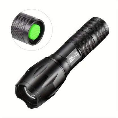 High Power LED Flashlight T6 Aluminum Alloy Zoomable Tactical Torch Battery powered Waterproof Outdoor Light For Camping Lantern