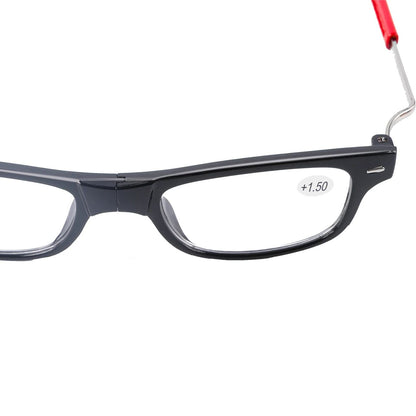 Portable Folding Reading Glasses High Definition Resin Fashion Presbyopic Eyeglasses
