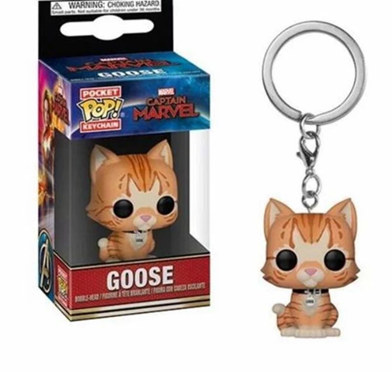 FUNKO Dumbo Stranger Toy Story 4 Capitã Marvel Goose Wall-E Eva Chaveiro Brinquedos Boneco de Ação Modelo Colecionável