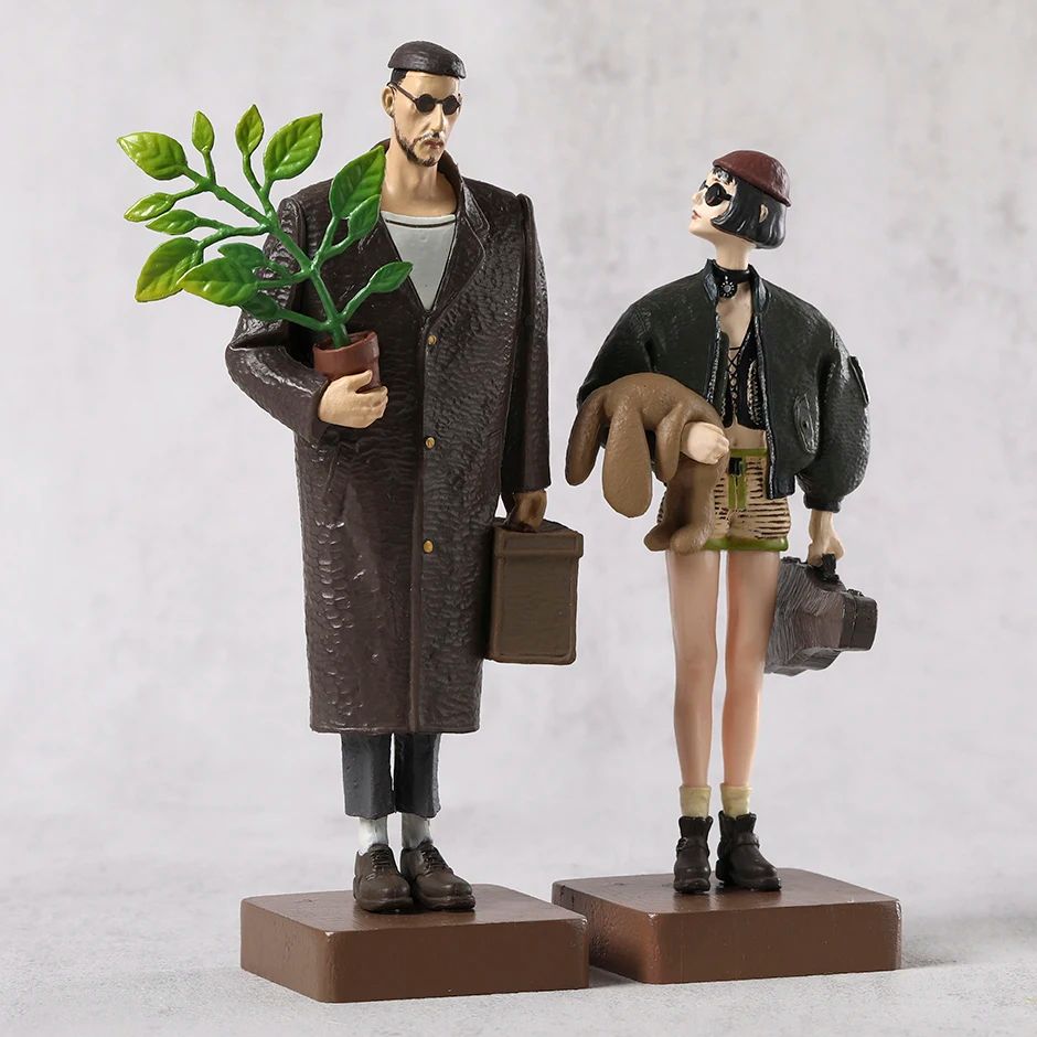 Pacote com 2 Bonecos Colecionáveis Leon e Mathilda - The Professional - 14-16cm