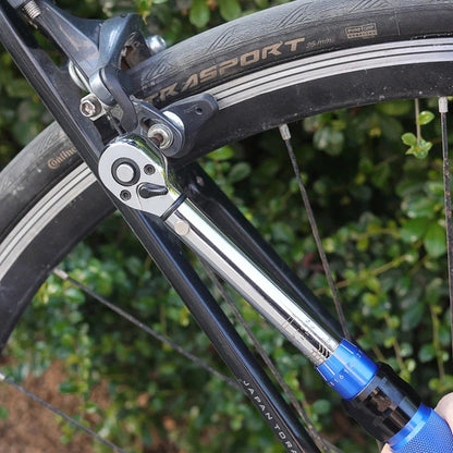 TINSOL Chave Dinamométrica para Bicicleta, Conjunto de 15 Peças, 1/4", 2-24Nm, Chave Allen Direção Dupla, Ferramenta Tipo Soquete Predefinido, Chave de Boca para Reparo Profissional