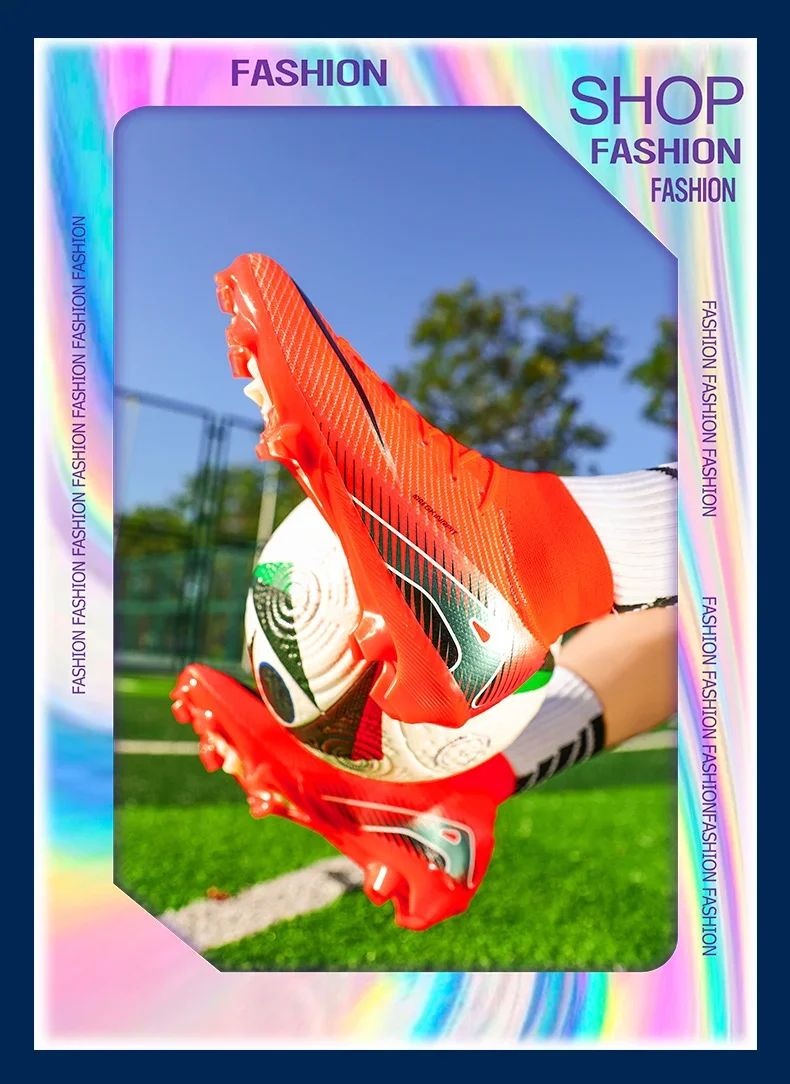 Men Soccer Shoes Society Professional Soccer Cleats Adult Fast Turf Training Football Shoes Outdoor Futsal Football Field Boots