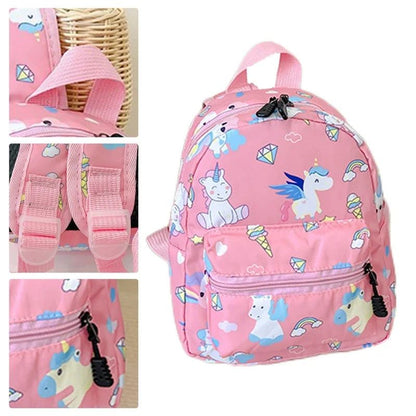 Mochila Infantil Desenho Animado Dinossauro Unicórnio Padrão Bebê Fofo Jardim de Infância Escolar À Prova D'Água Bolsas Infantis Meninos Meninas Mochilas