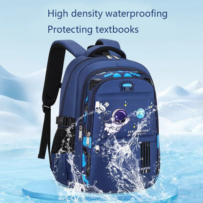 Mochila Infantil 2-16Anos Mochilas Escolares para Meninos Astronauta Mochila Escolar Impermeável para Meninos do Ensino Fundamental Mochila Infantil