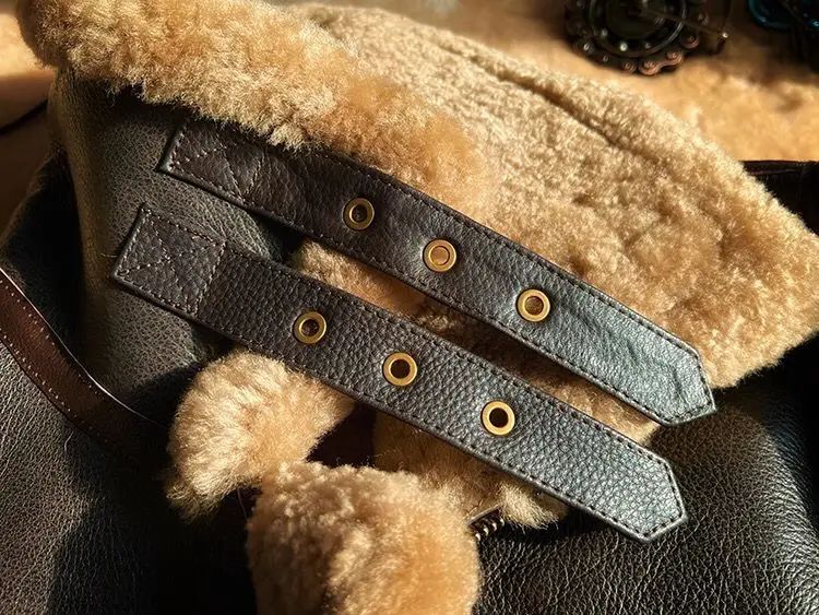 New Fashion 2024 Men's Winter Coat Genuine Leather Natural Sheepskin Shearling Jacket Thick Wool Liner Brown Plus Size XXXXXXL