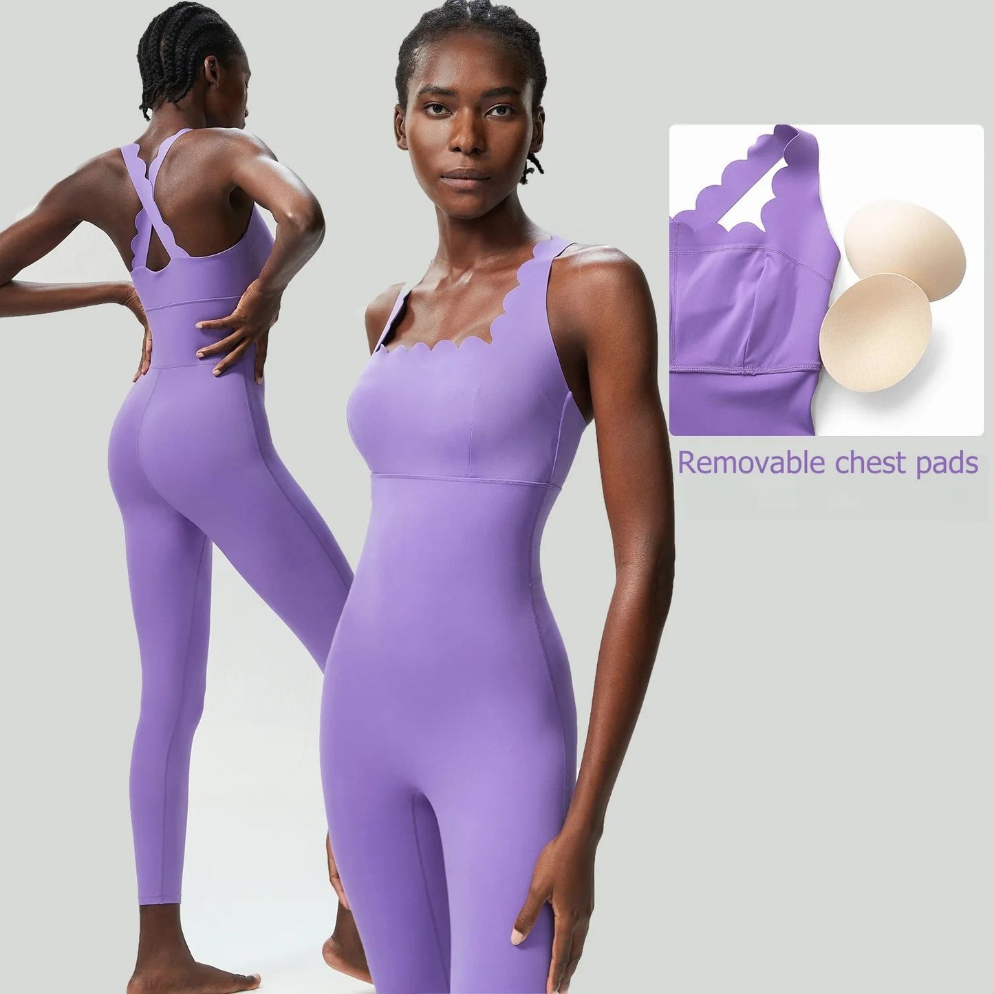 One-Piece Yoga Jumpsuit Women Gym Running Suit Super Soft Slim Fit Fitness Onesie Breathable High Stretch Workout Clothes Tights