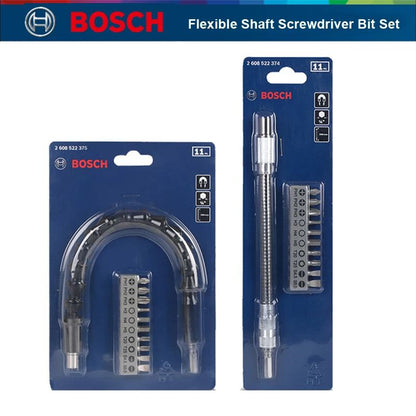 Conjunto de 11 Peças de Suporte de Eixo Flexível para Pontas de Parafusadeira Bosch Professional, Extensor de 200mm e 300mm para Parafusadeira e Furadeira