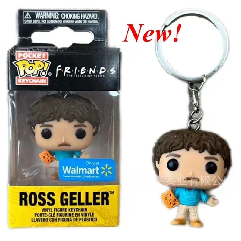Chaveiro Funko Pocket Pop Friends RACHEL GREEN ROSS GELLER JOEY MONICA Chaveiros Figuras de Brinquedo Coleção Modelo Figura de Vinil