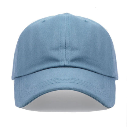 Boné de beisebol casual para homens e mulheres, chapéu de algodão liso moderno e simples nas cores preto, rosa, branco, vinho tinto, azul marinho.