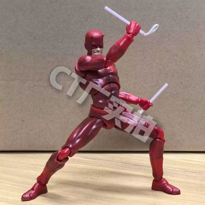 Mafex Daredevil Action Figure 223 SHF KO Version PVC Statue Comic Collection Spiderman Themed Gift Toy for Ages 15+
