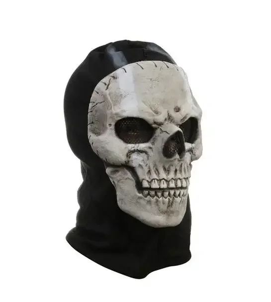 BeauNook Unisex Horror Skull Mask Ghost Call of Duty Latex Headgear Helmet Cosplay Perform Party Masquerade Prop Halloween