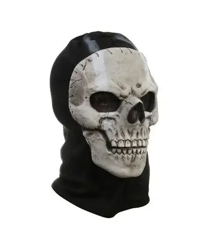 BeauNook Unisex Horror Skull Mask Ghost Call of Duty Latex Headgear Helmet Cosplay Perform Party Masquerade Prop Halloween