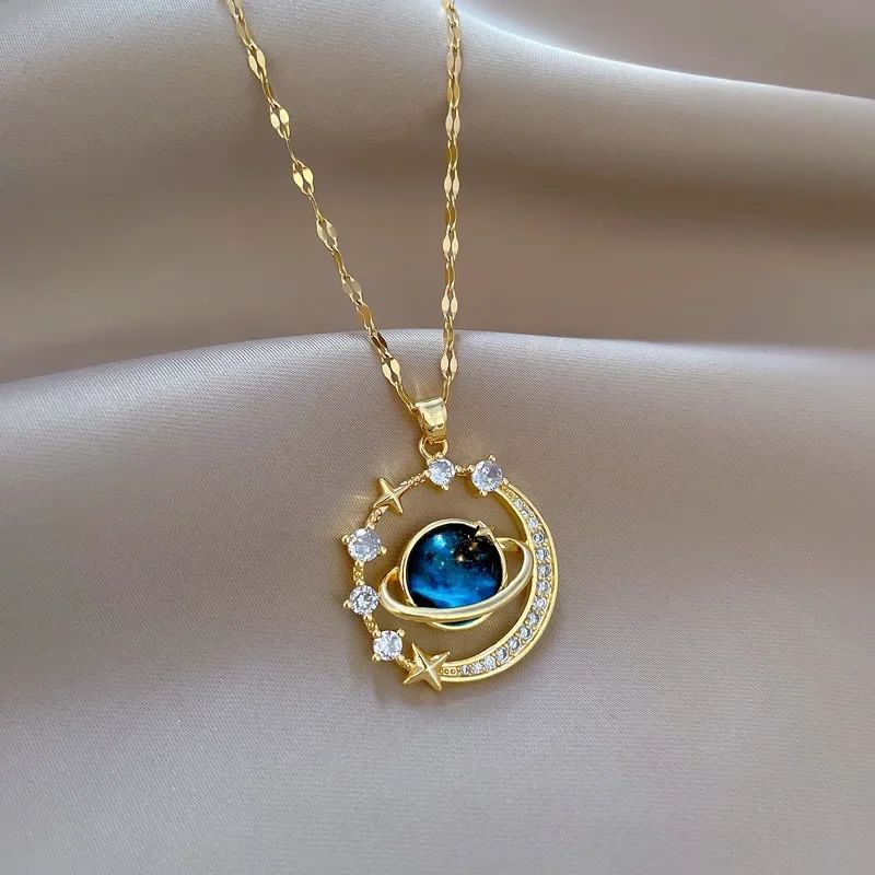 Colares Para Mulher Colar Delicado e Belo de Pingente Estrelado com Zircônia Micro-Incrustada Pingentes de Luxo ?????