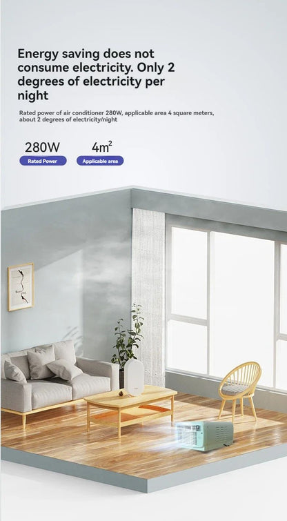 220v 650W Portable Air Conditioner Hot Selling Upgrade Refrigeration Outdoor Camping Tent Small Air Conditioner