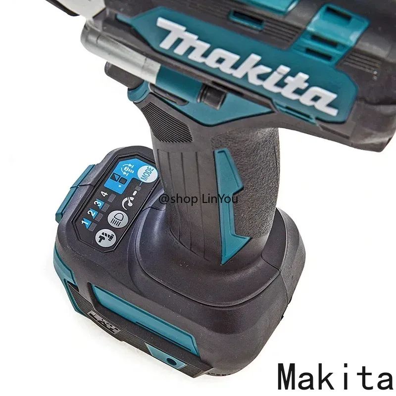Parafusadeira Elétrica Sem Escova Makita DTW700, Furadeira Recarregável, Bateria e Carregador 18V, Fresadora para Madeira