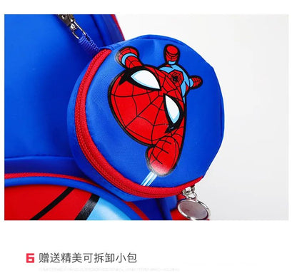 Novas Mochilas Escolares Infantis Meninos Meninas Homem-Aranha Desenho Animado Mochilas Infantis para Jardim de Infância Mochilas Ortopédicas para Crianças de 4 a 13 Anos