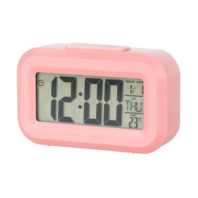 Bedside Table Alarm Clock Date Temperature Function Children's Bedroom Clock Home Offices Desktop Clock Desk Decor Digital Child