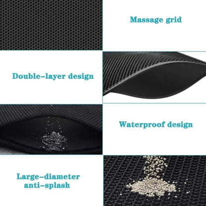 Tapete Higiênico Para Gatos À Prova D'água, Camada Dupla, Caixa De Areia Para Gatos, Tapete Antiderrapante Lavável Para Gatos, Para Limpeza De Pets