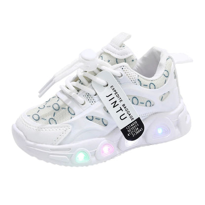 LED Baby Luminous Shoes LED Light Up Shoes For Girls Toddler Walking Shoes Girls Kids Children Baby Casual Sneaker for Boy Kid